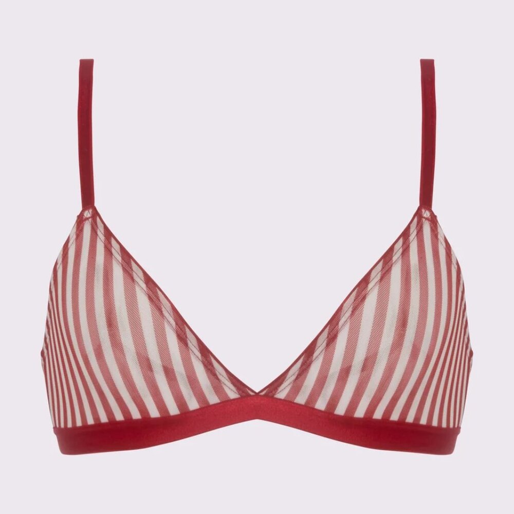 NWT Parade Silky Mesh Triangle Bralette